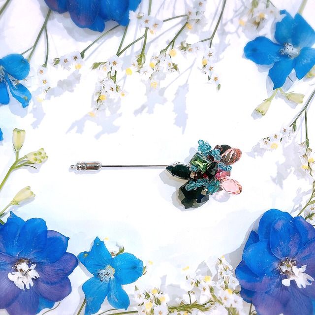 Stardust pin-brooch (スターダストピンブローチ)EMU-021-14 ミッドナイトネオン