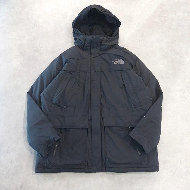 ノースフェイス ダウンジャケット 古着 刺 ハイベント XL 黒 14486