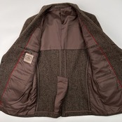 80s J.PRESS ジェイプレス ツイード 段返3B テーラードジャケット A4号 90-78-165 /ビンテージ/ブラウン/樫山