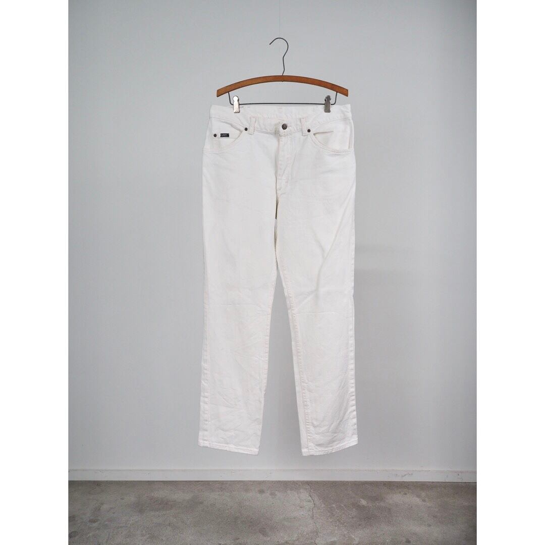 Lee white denim pants w34 /made in USA