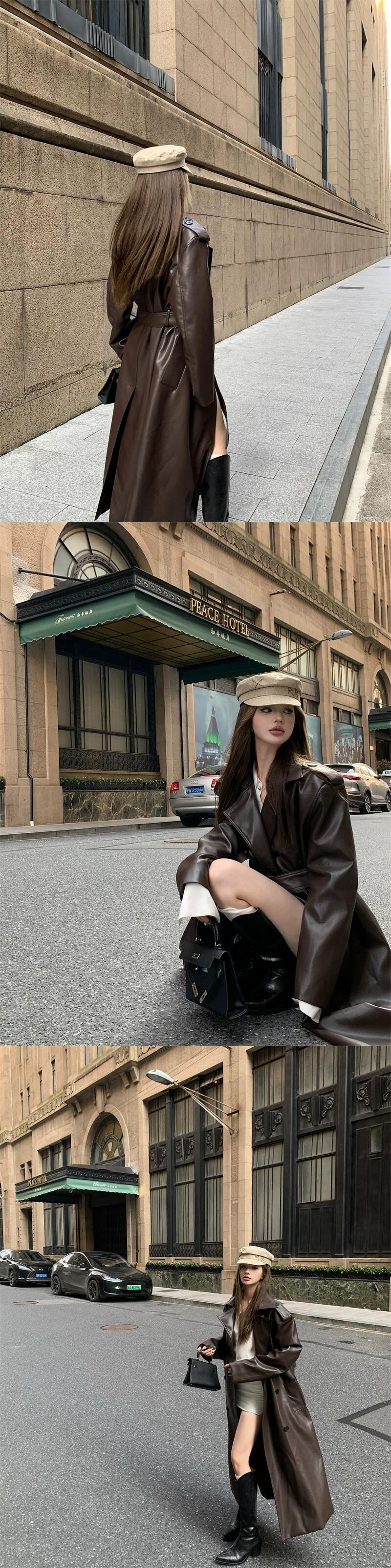 至高の逸品⭐︎ヴィンテージ 高級牛革 カウレザートレンチコート 入手困難 至高の逸品⭐︎ヴィンテージ 高級牛革 カウレザートレンチコート 入手