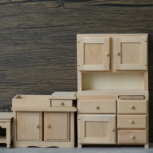 020-30019　ミニチュア家具　cabinet&shelf　食器棚　High2