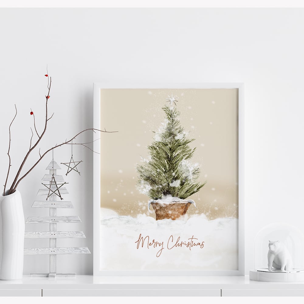 クリスマスツリーのポスター / i1011 / クリスマスディナー 素敵な