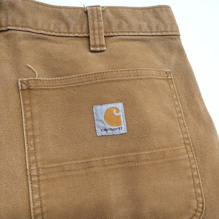 古着 カーハート ダックペインターパンツ ダブルニー ブラウン w32 古着 カーハート Carhartt ダブルニー ダック ペインターパンツ ワーク