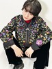 Vintage Botanical Embroidered Silk Jacket