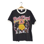 80s ピンクフロイド ヴィンテージTシャツ パキ綿 リンガーTシャツ バンドT ロックT サイズL PINK FLOYD AD0004