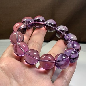 透明度抜群!!艶々ライトカラーアメジスト・ブレスレット