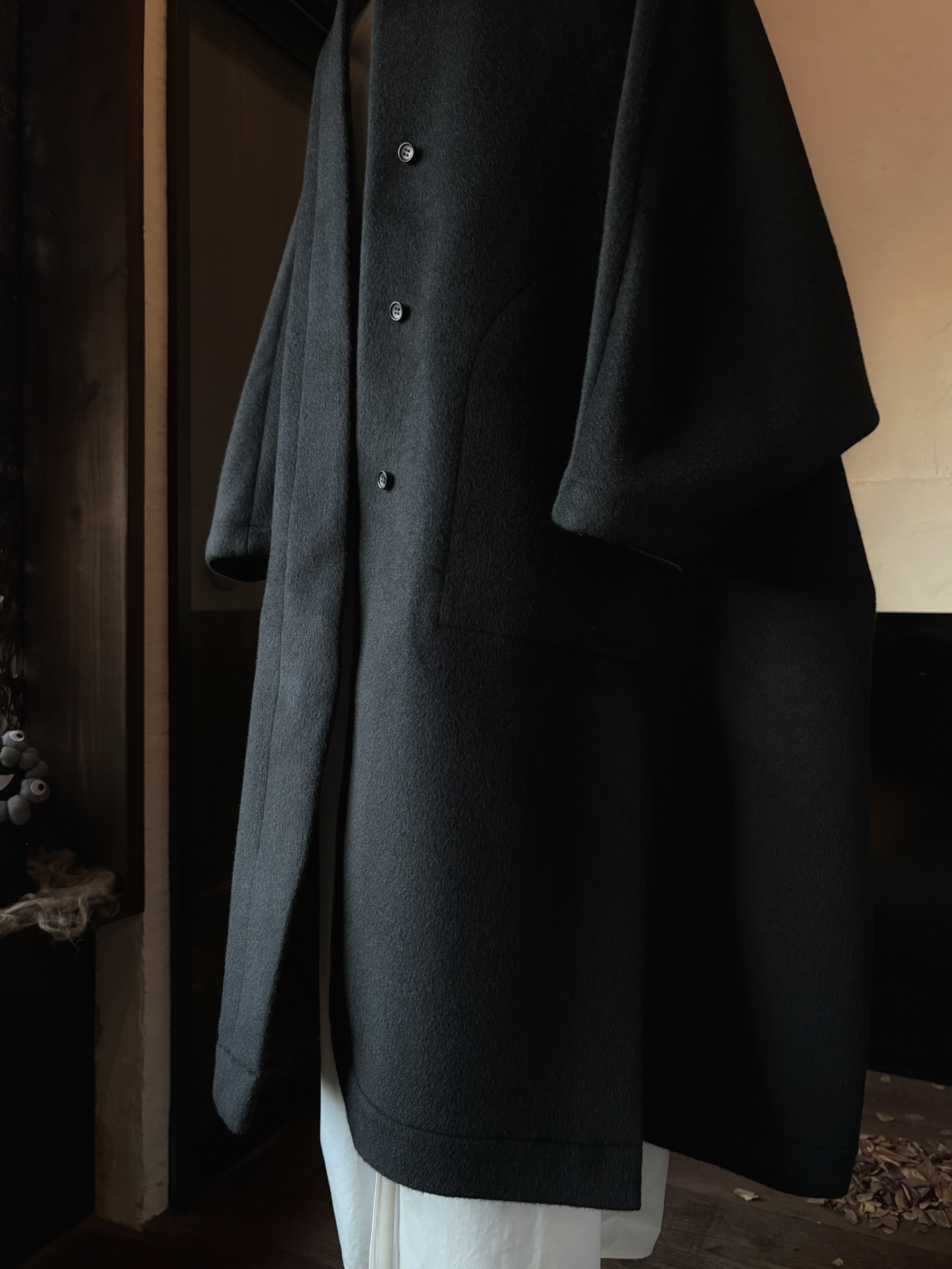TENNE HANDCRAFTED MODERN long hood cape coat | TALE COCOON