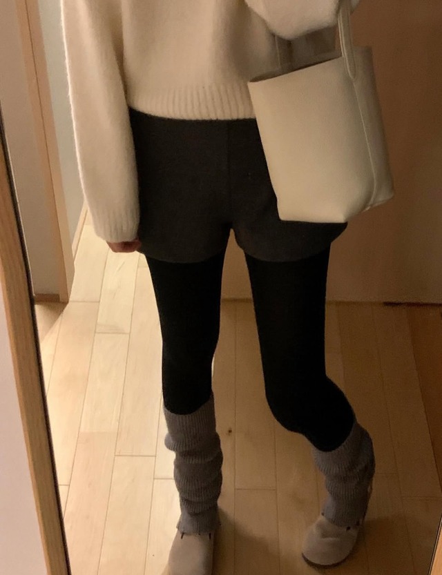 (LITER) nua wool  knit short  pants / 2color