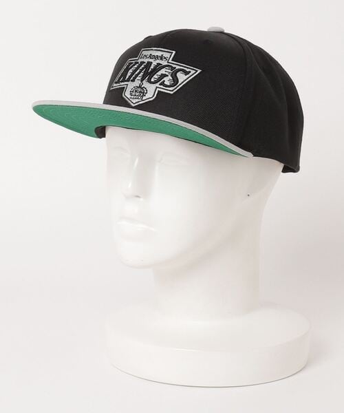 American Needle (アメリカンニードル) NHL 6パネルキャップ ロサンゼルス キングス Black/Gray (ブラック/グレー) 400A1V-LAK