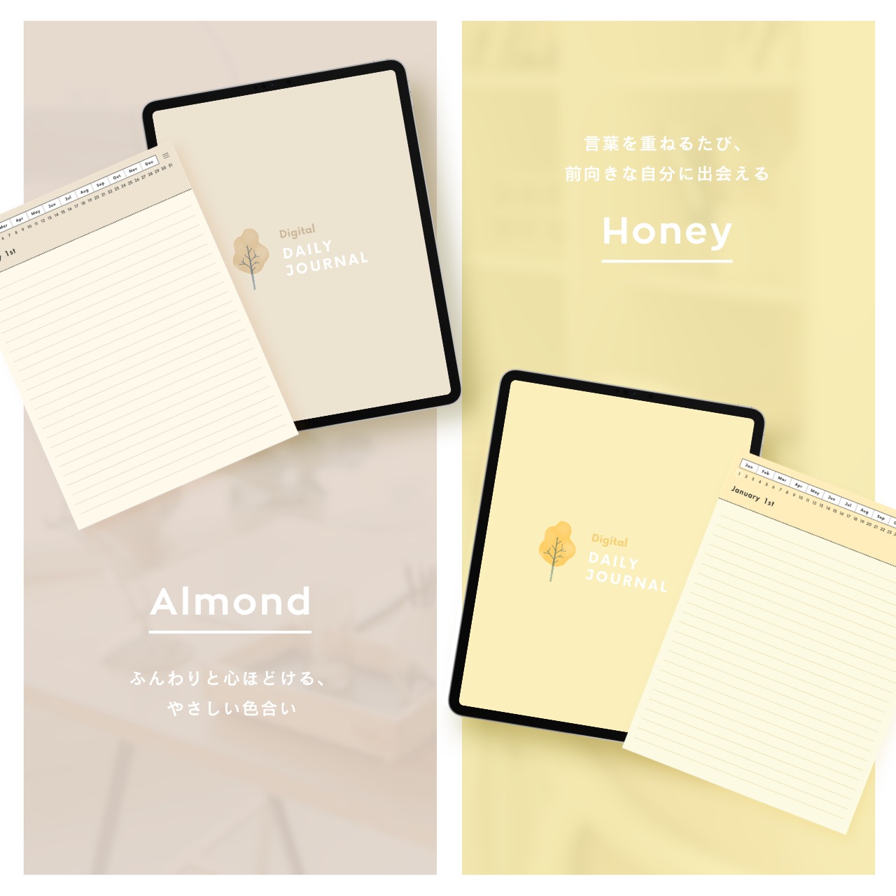 罫線ノート┊︎6色セット┊︎シンプルノート┊︎デジタルジャーナル┊︎リンク付き