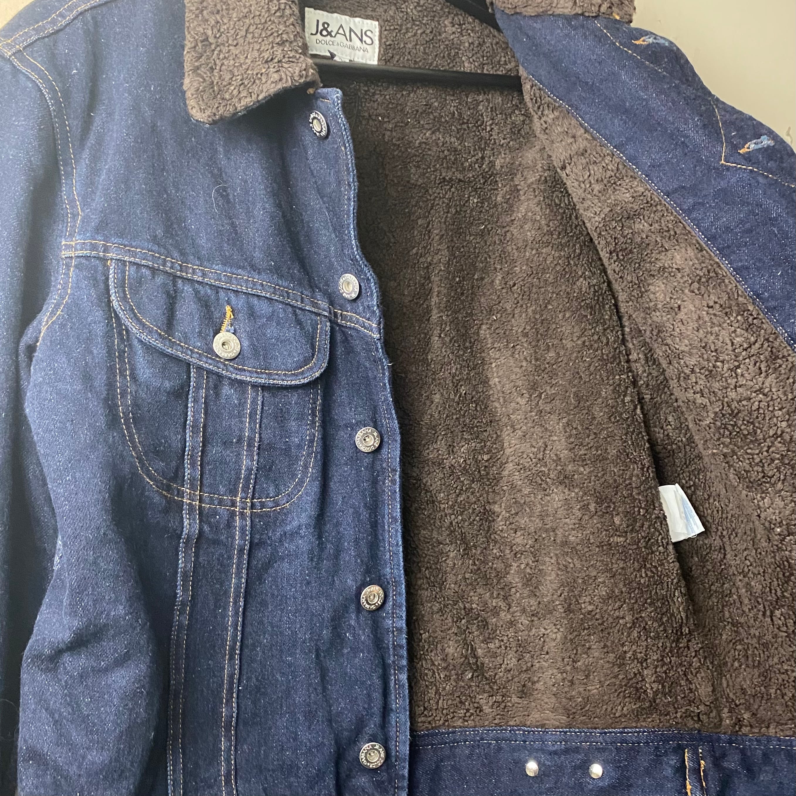 J&ANS DOLCE&GABBANA denim boa jacket | NOIR ONLINE