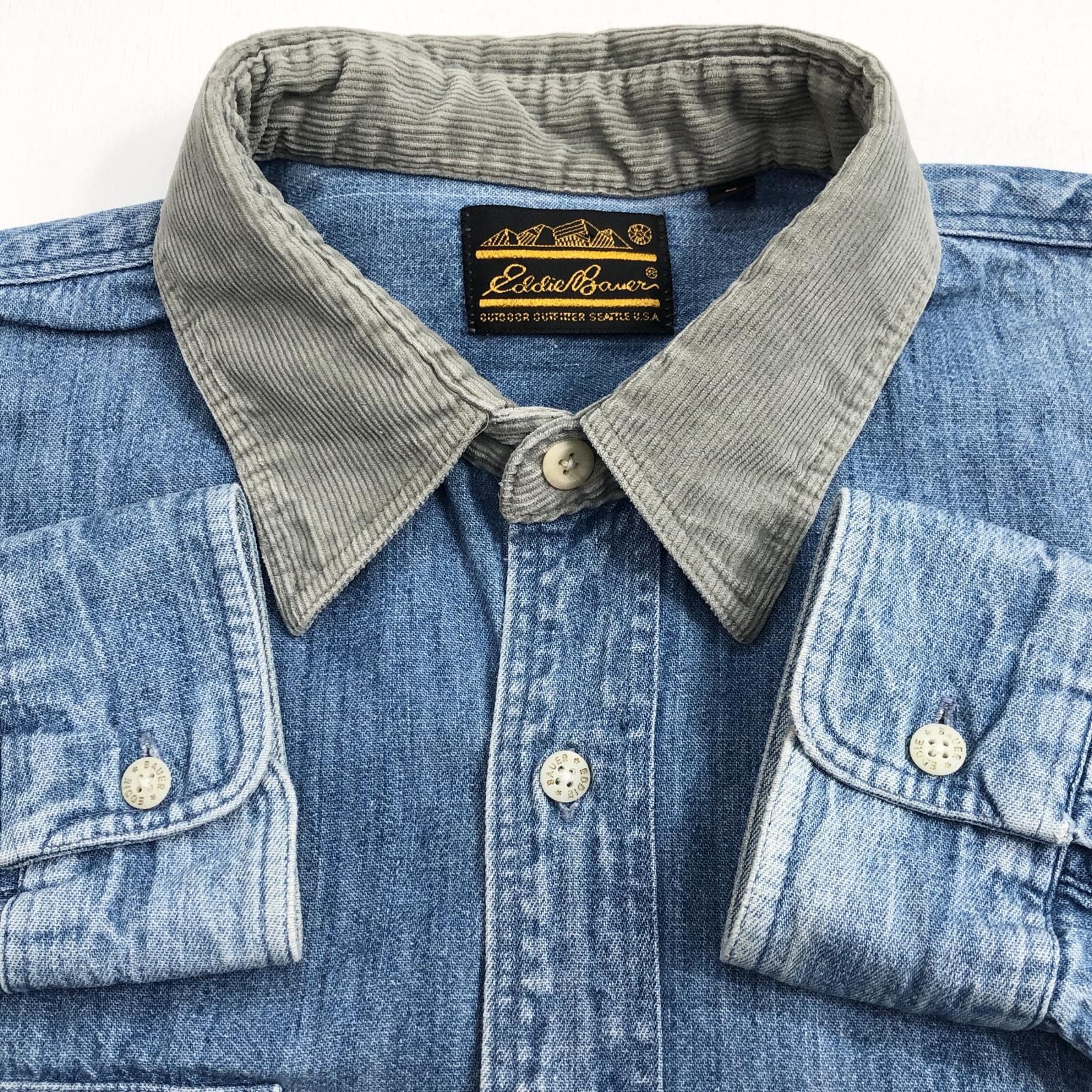 Eddie Bauer | エディー・バウアー 長袖シャツ 70-80年代 USA製 黒タグ