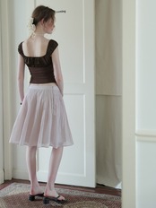 Chocolat Gathered Corset Top F0707