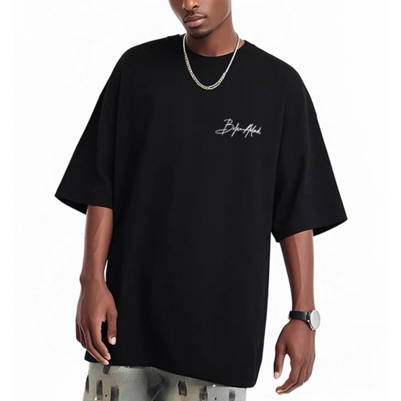 Script logo back print t-shirt 1370 - 2