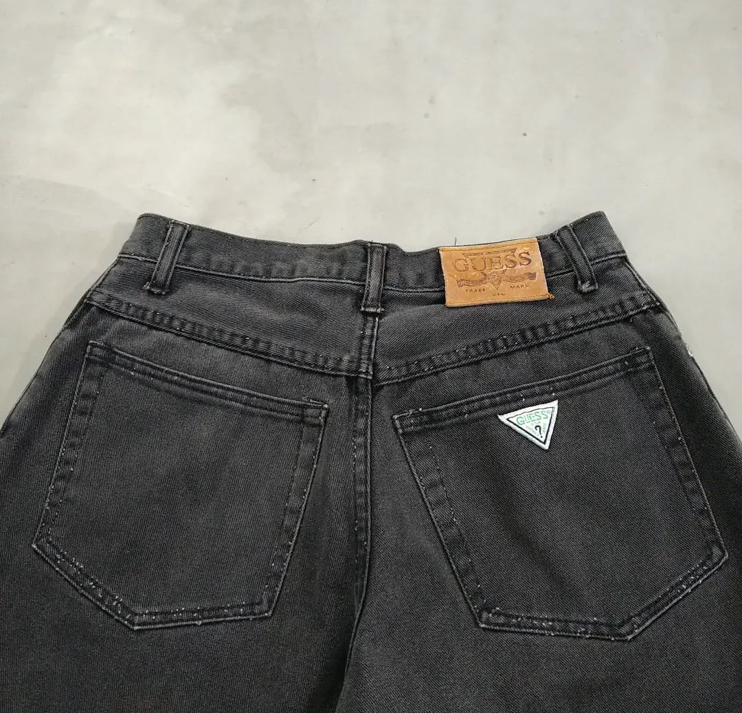 90s guess jeans black denim shorts 小岩店 | What'z up