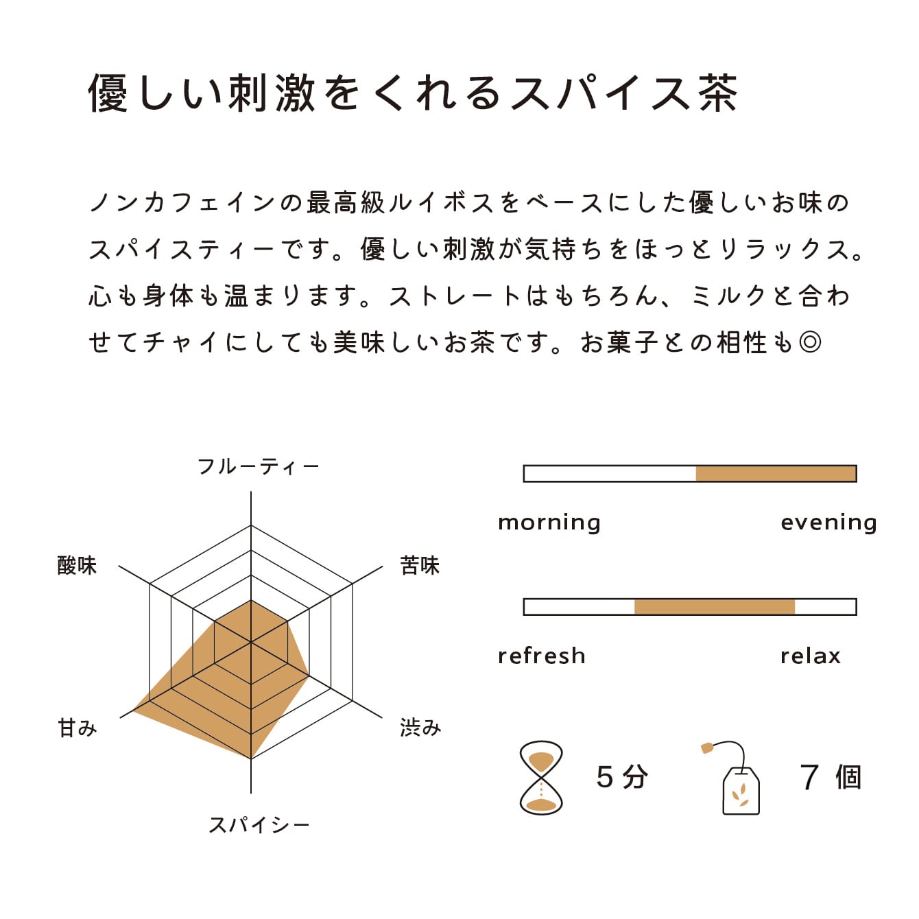 優しい刺激をくれるスパイス茶