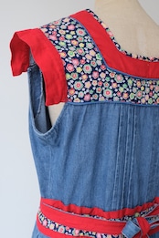 Floral accent wrap dress