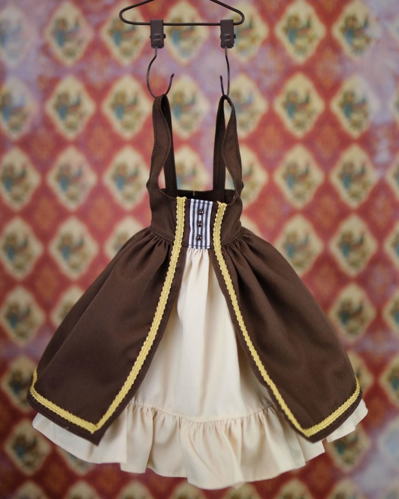 DD対応OF おしゃまジャンパースカート/Osyama Jumper skirt（マロン/Brown color） - 10