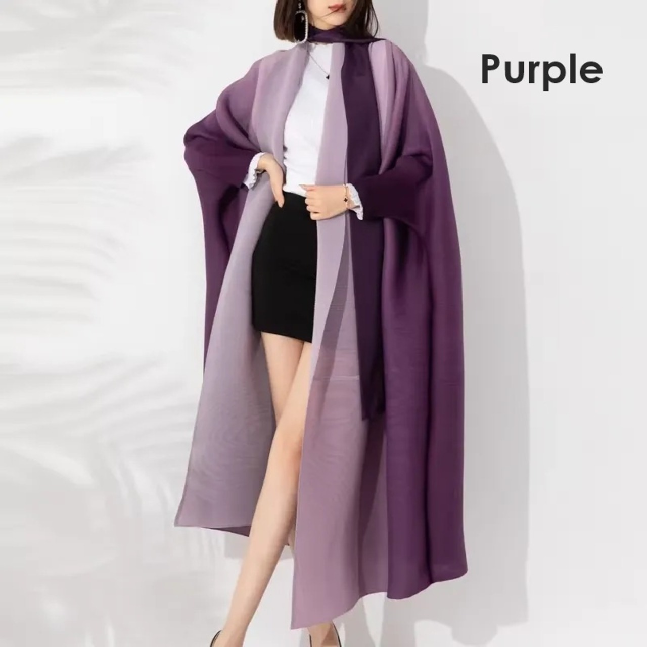 Sheer Gradient Chiffon Robe / シアー グラデーション シフォン ローブ