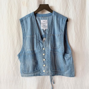 KHA:KI LIGHT DENIM VEST