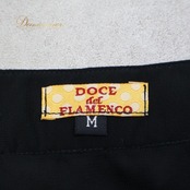 フラメンコ 衣装 DOCE del Flamenco ドセデルフラメンコ トップス ブラウス ブラック系 黒 無地 長袖 フリル 透け感 ダンス パーティ 発表会 レディース ステージ 上品 舞台 コスチューム かわいい