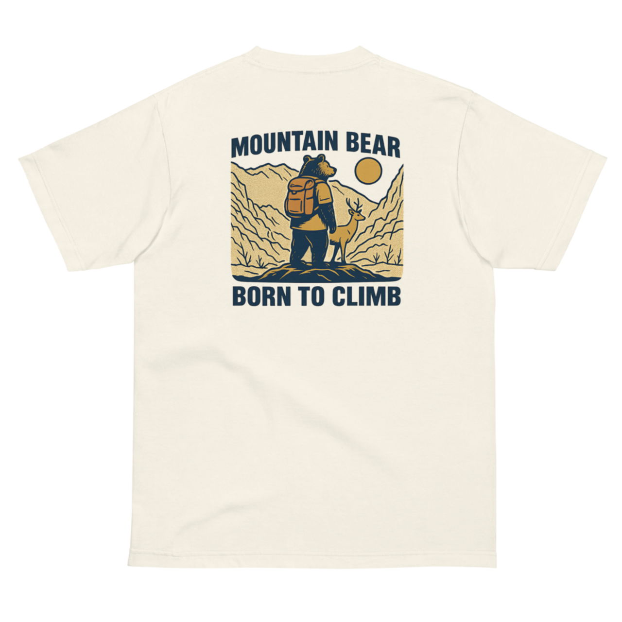 MOUNTAIN BEAR 半袖Tシャツ(2色展開)A0004