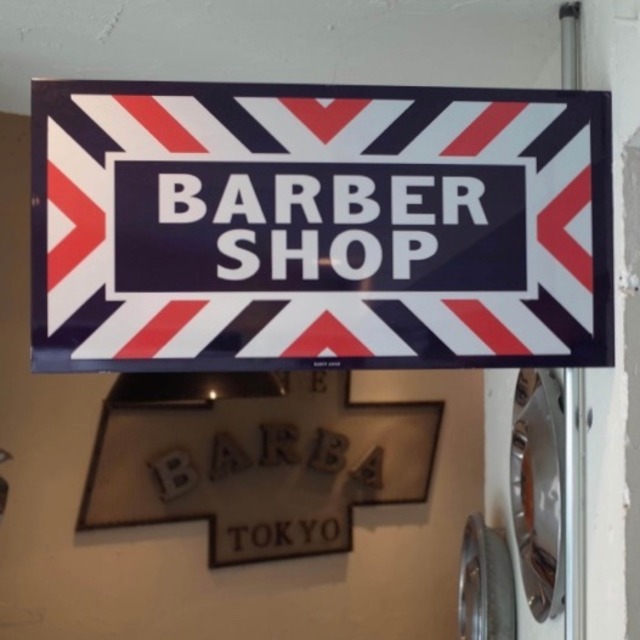 Reproduction 『BARBER SHOP』 ガラスコーティング　Double Sided Flange PORCELAIN  Marvy Japan - メイン画像