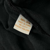 シルク100% Kahala カハラ パイナップル ストライプ風 半袖 アロハシャツ XXL/ブラック メンズ 大きいサイズ