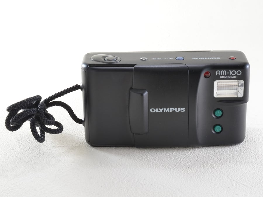 完動品◇極美品【青が綺麗なエモい写り◆昭和レトロ】OLYMPUS AM-100