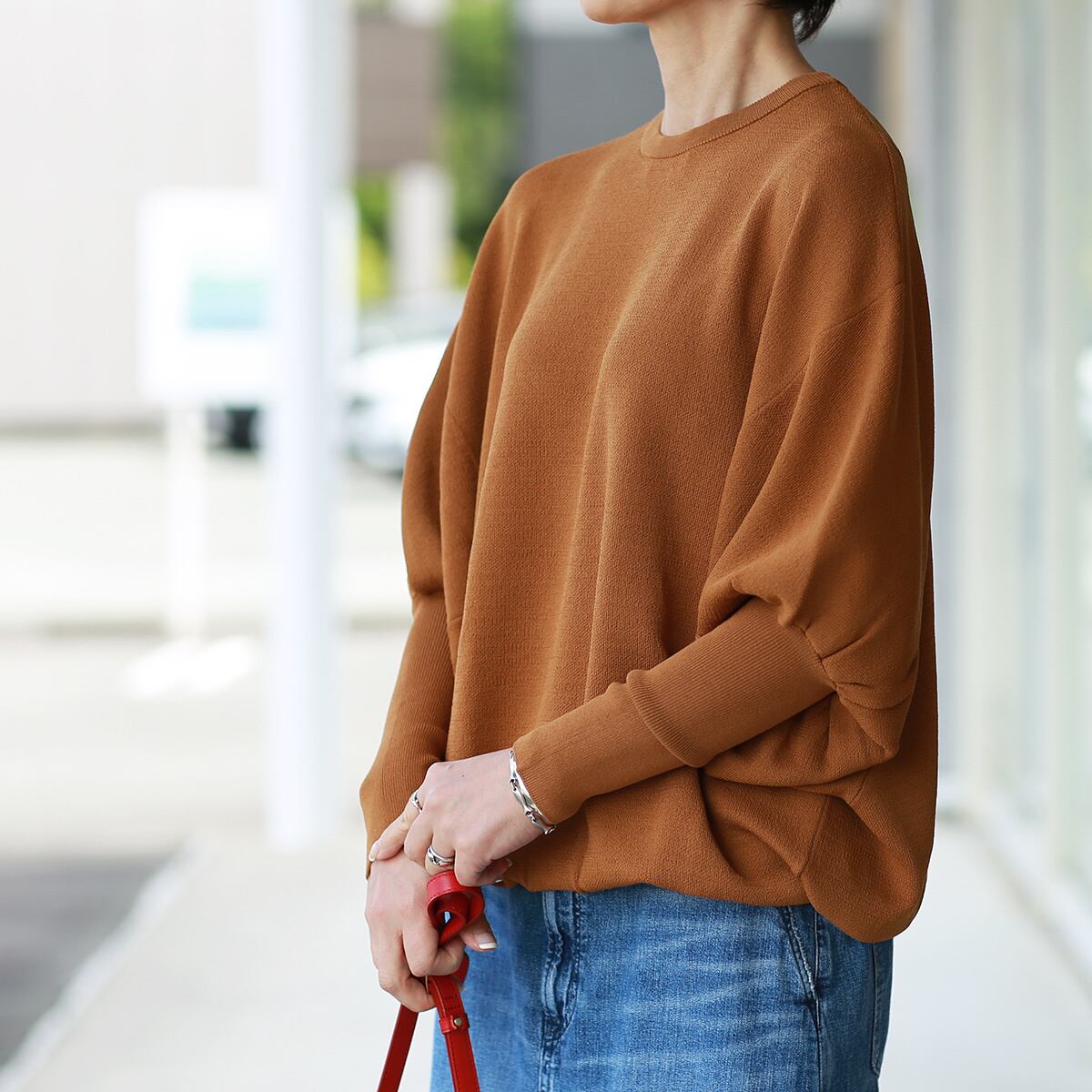 Le MARAIS (ル マレ) ディープカフスドルマンスリーブ ニット