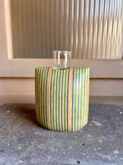 Cushion ストライプ <青緑・小さいサイズ>