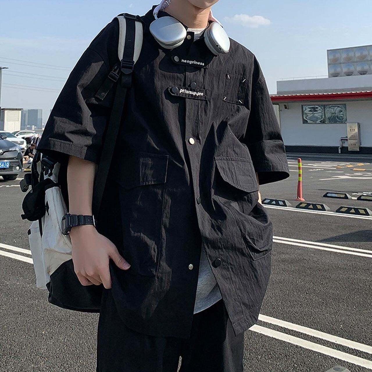 Cool and stylish short-sleeved shirt(MT1582)