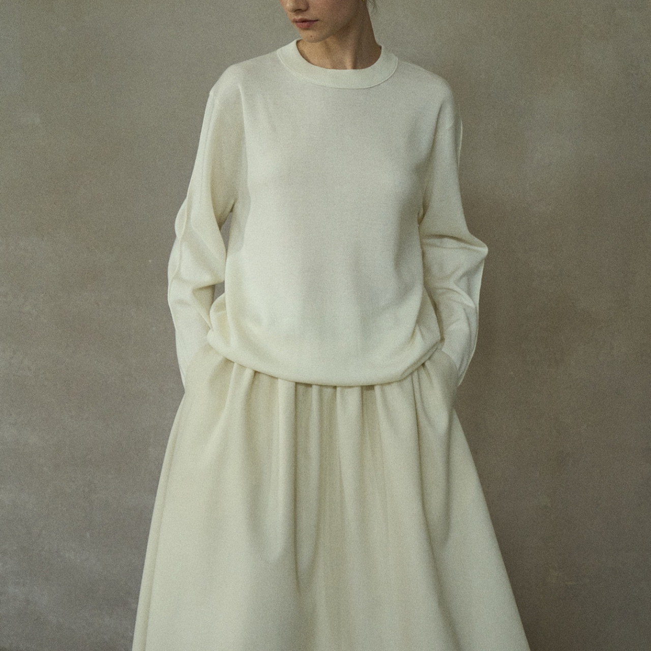 Crew Neck Knit 【6color】 T3628