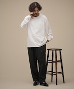 THEOREM Flag Label Poketed LS Tee (WHT) TRM-2624016