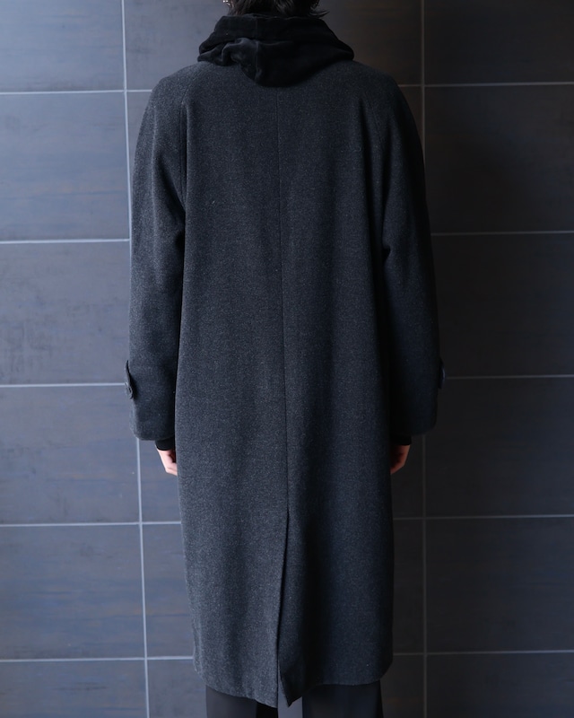 Wool fly front single coat