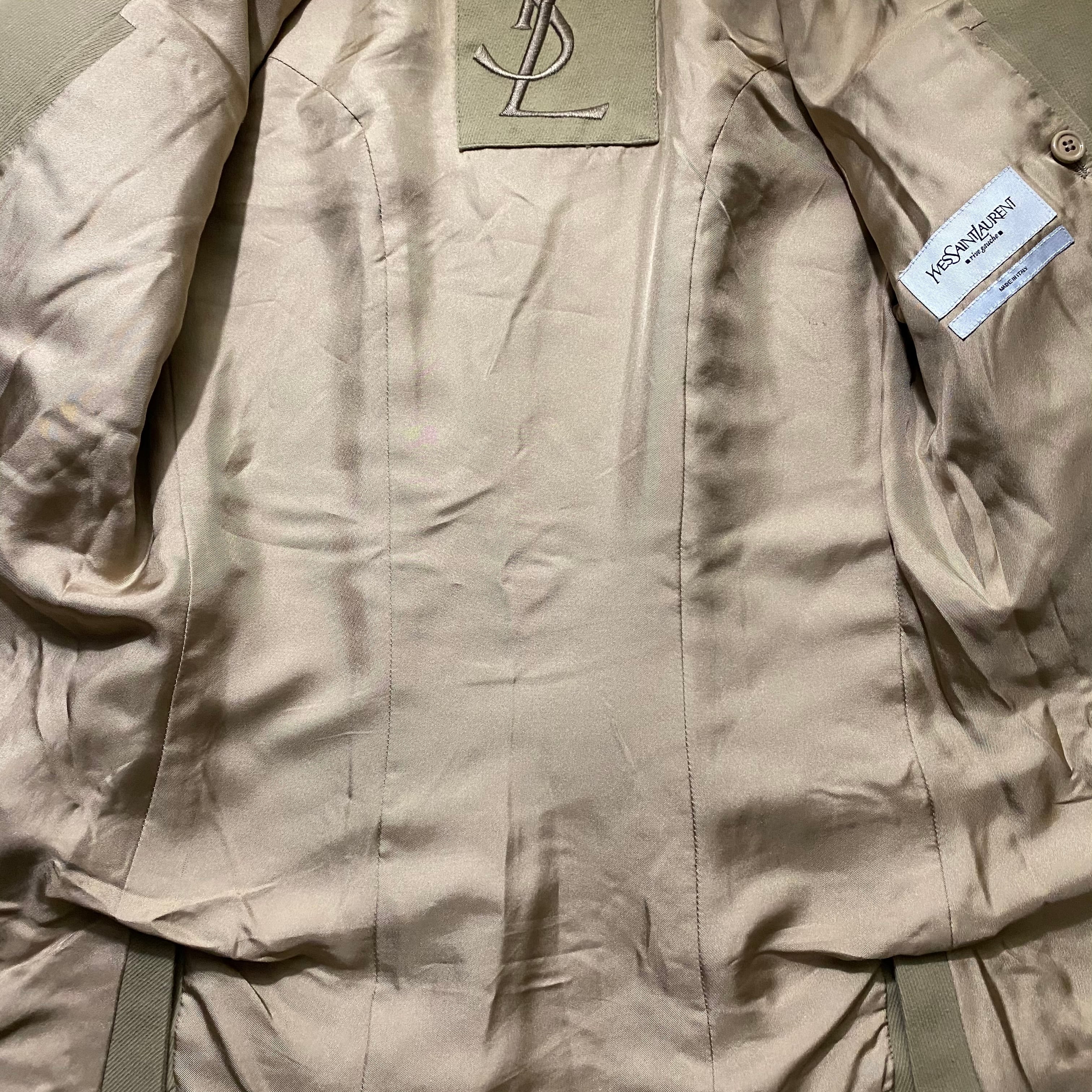 YVES SAINT LAURENT RIVE GAUCHE safari jacket designed by Stefano 