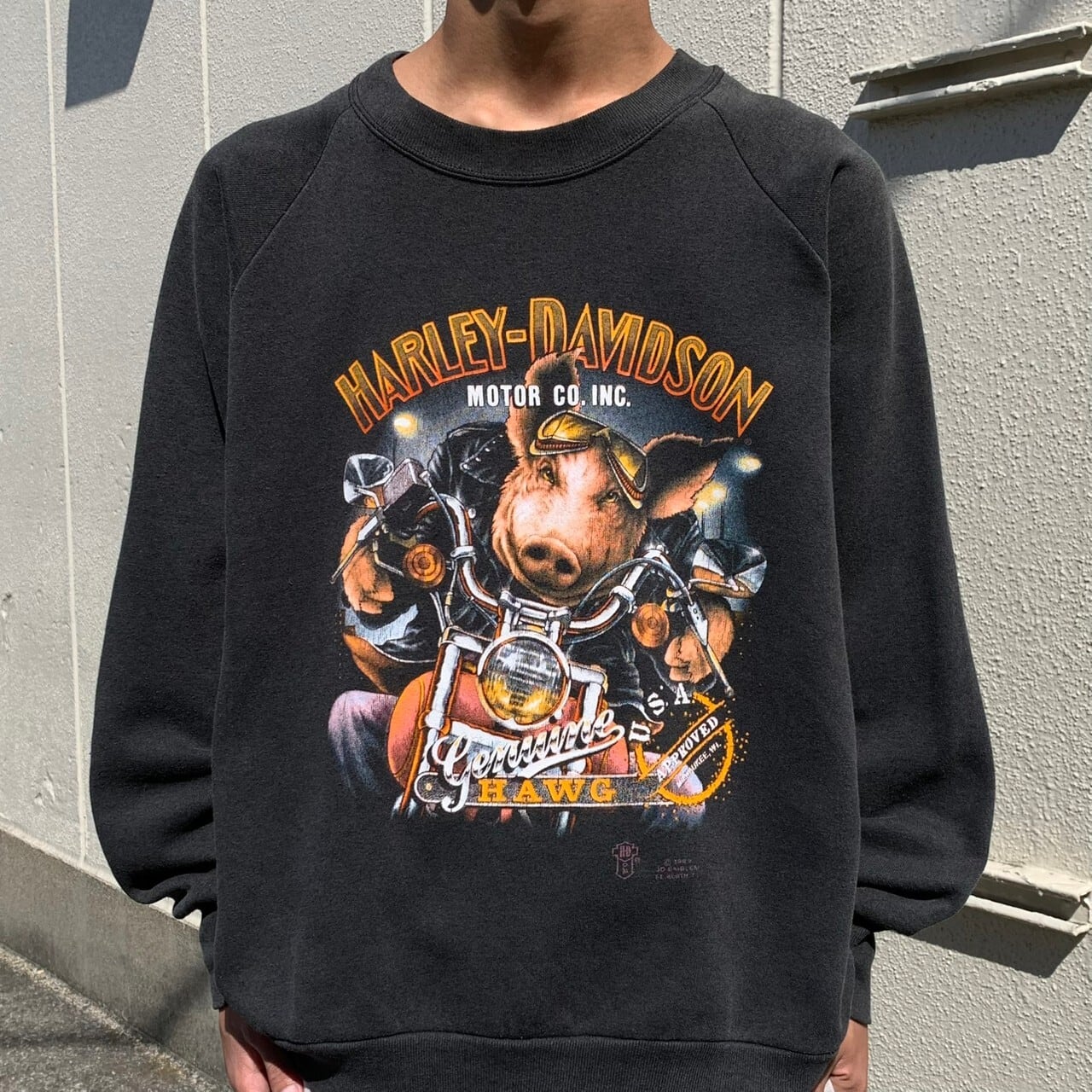 90s マジェスティック NY ヤンキース タートルネック 長袖 Tシャツ L