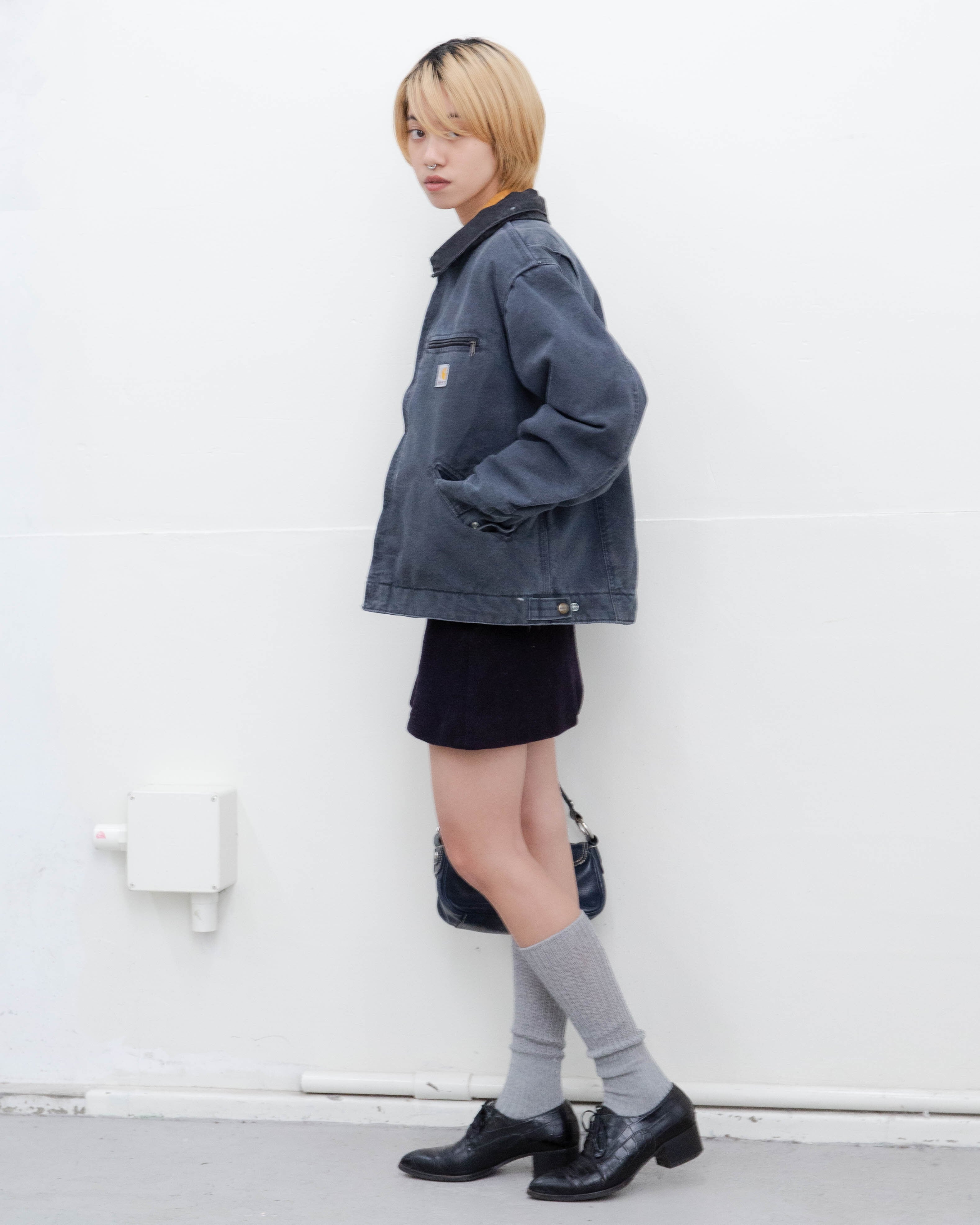 1990-00s MIU MIU - herringbone wool mini skirt | LUIK FINN