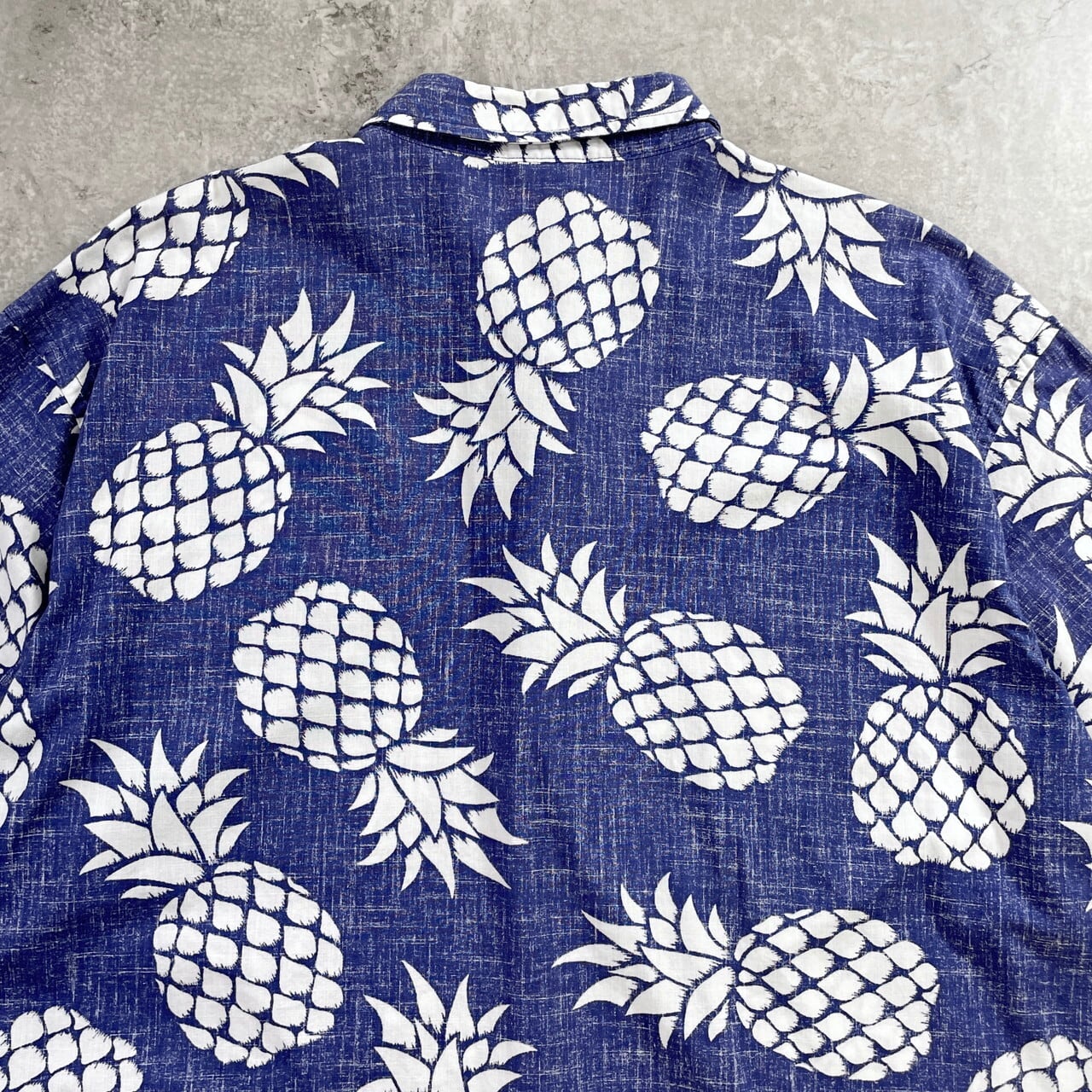 90年代 オールドネイビー OLD NAVY パイナップル 総柄 半袖アロハ