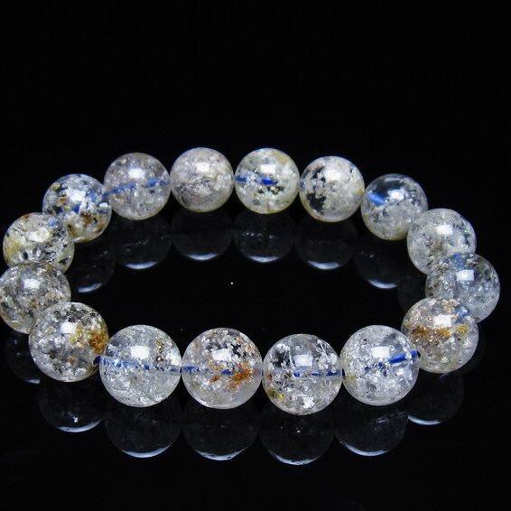 ホワイトガーデンファントムクォーツ ブレスレット 14mm 一点物 メール便可 [M便 1/10] 111-42539