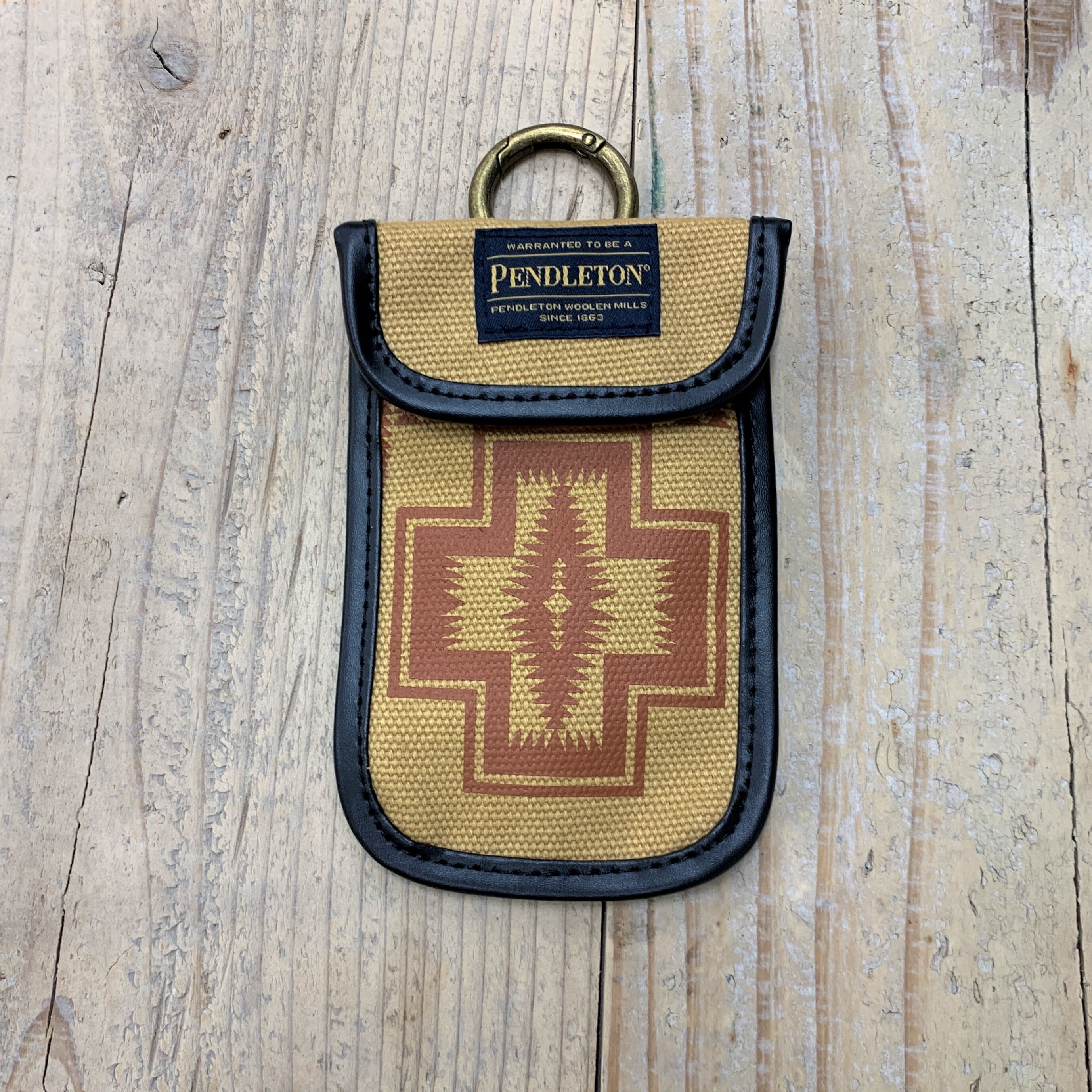 【レア　グッドモチーフ】ペンドルトン　ブーツケース　アメリカ製 リレーアタック防止】ペンドルトン キーケース ベージュ（スマートキー
