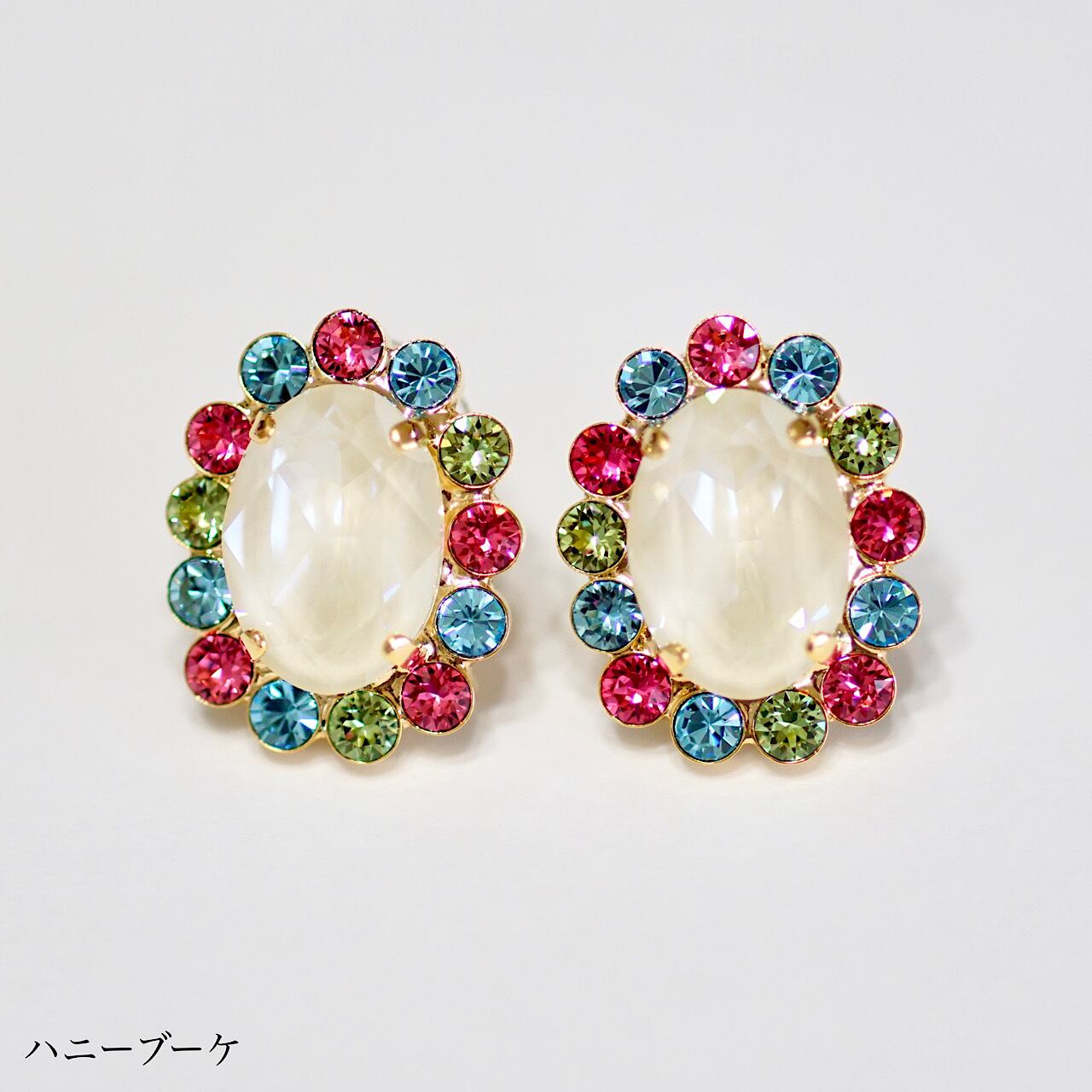 オータムキャンディ オーバルピアス | MAKI NUMOTO (マキ ヌモト