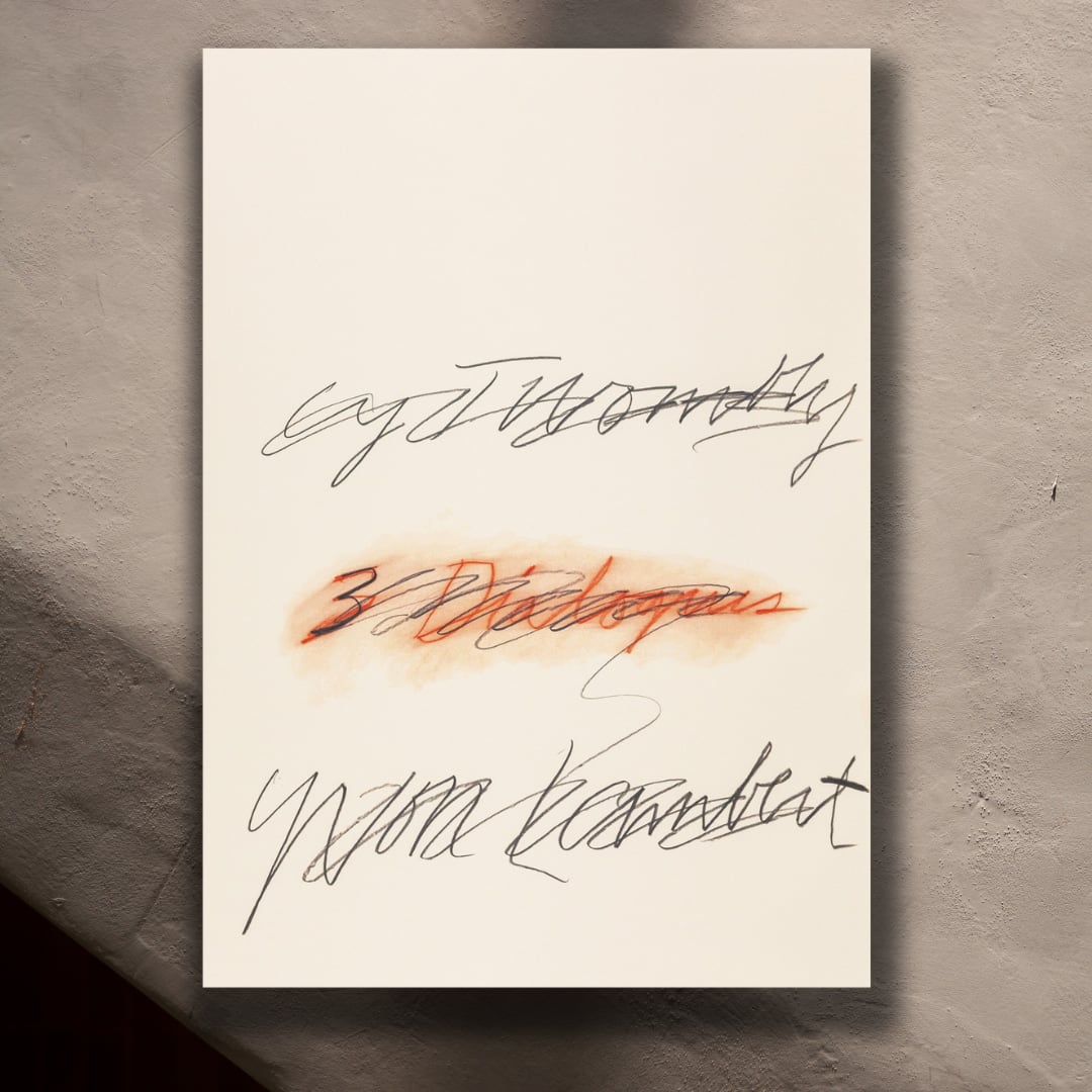Cy Twombly - Three Dialogues (2) 1977 希少ポスター | 東京古着日和 