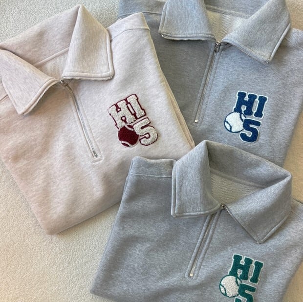 予約【HIFIVE】[LinkCoordinate] Tennis Half Zipup《3Color》