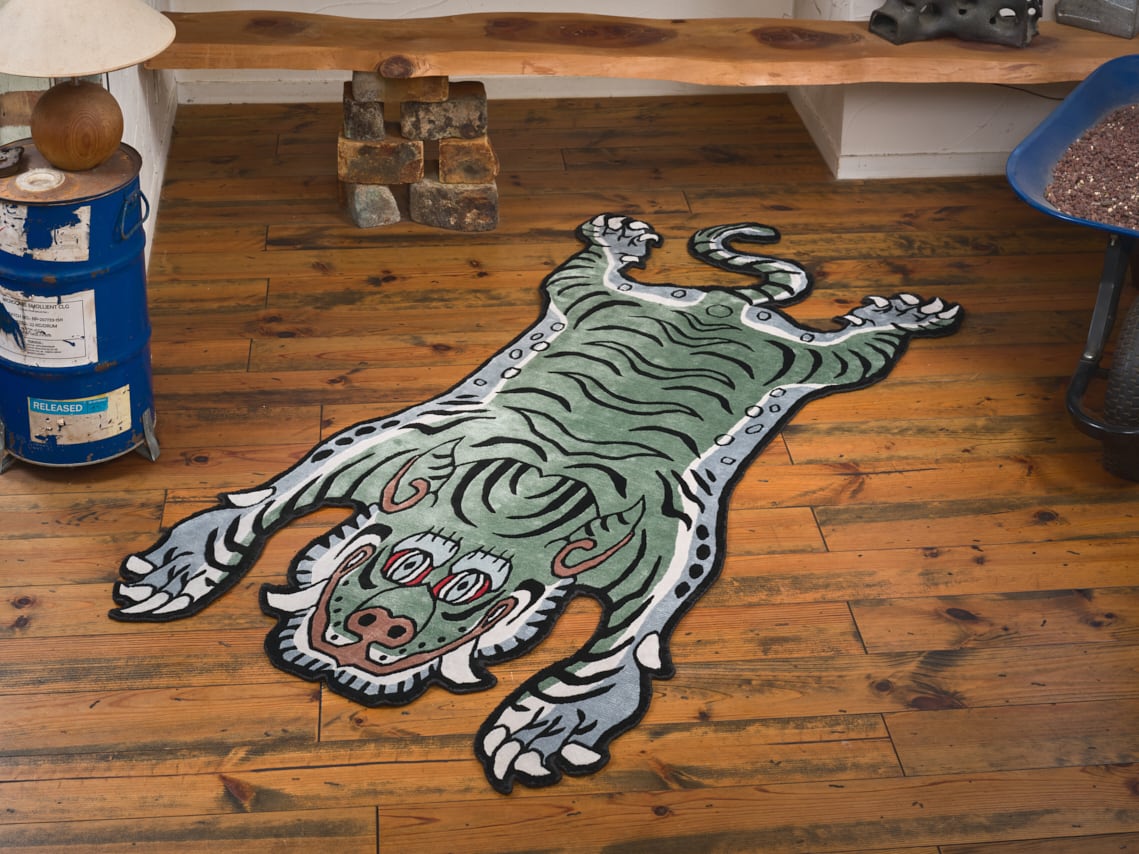 Tibetan Tiger Rug 《Lサイズ•シルク・オリジナル2・フォレスト