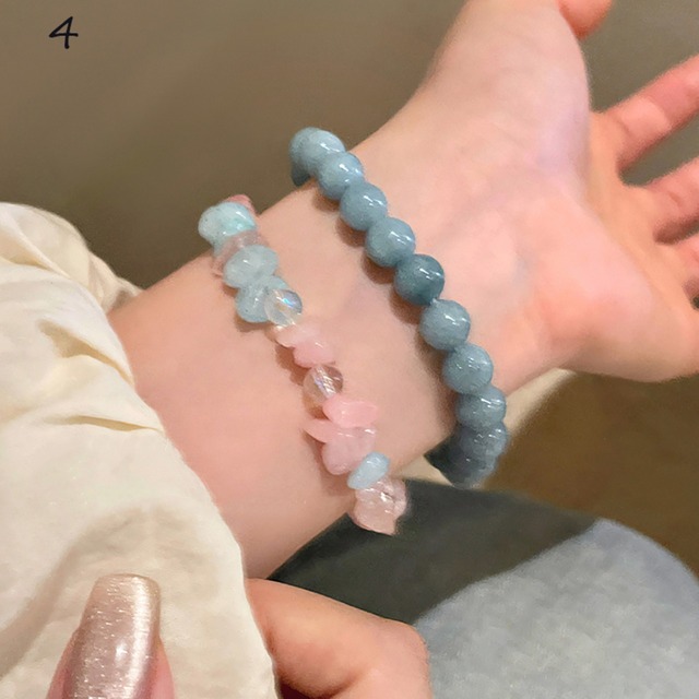 zhajian砕石ビーズブレスレット 2点セット