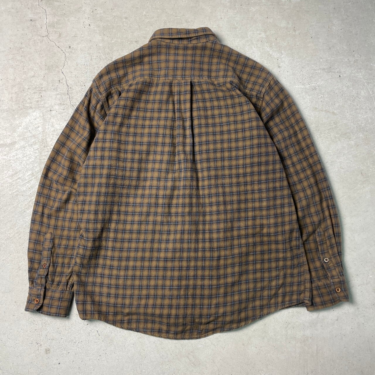 90年代 J.CREW ジェイクルー 長袖 ライトネルシャツ チェックシャツ