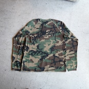 STUSSY サーマル LS stock logo カモ