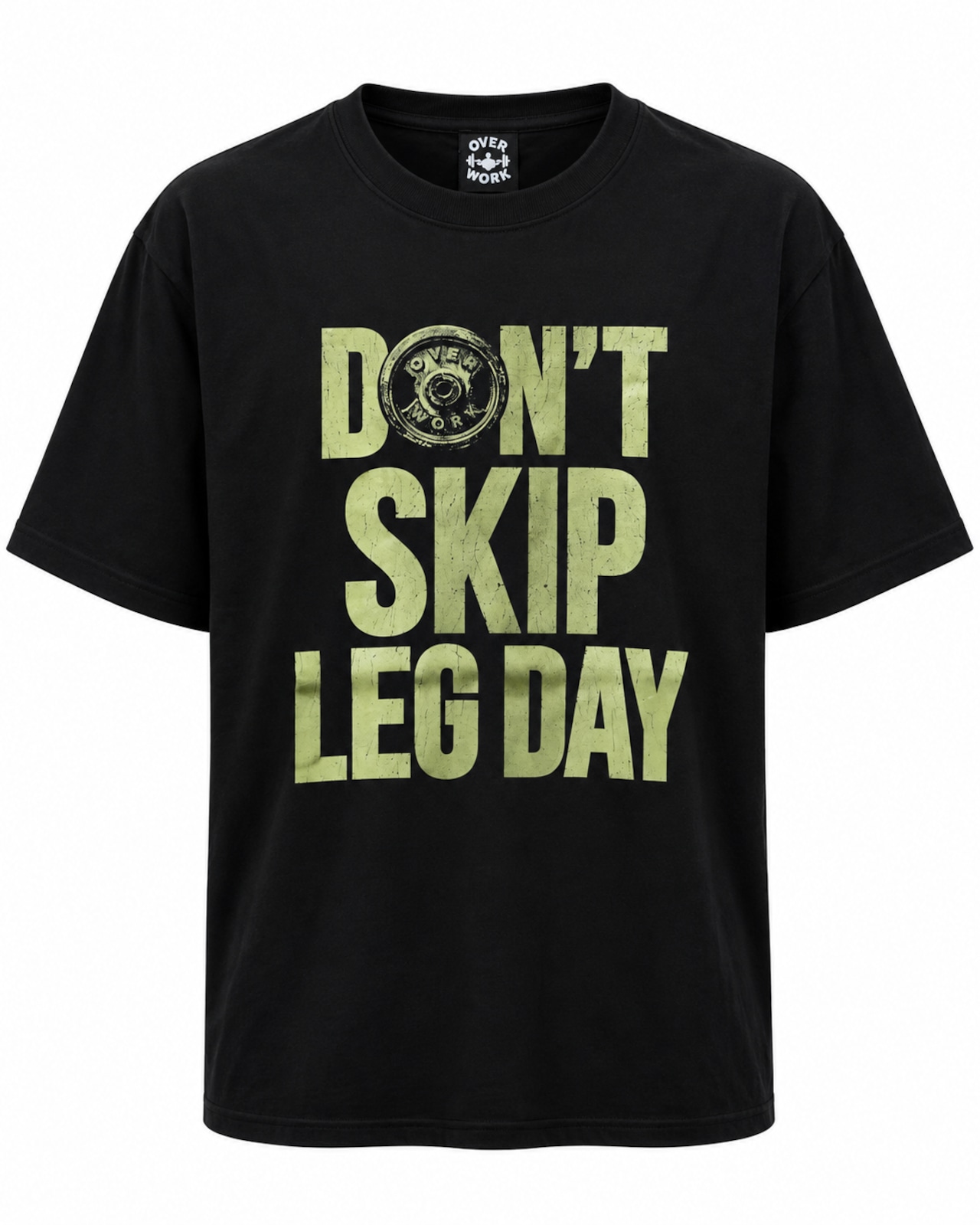 Dont_skip_leg_day_T-shirt_BLACK/YELLOW